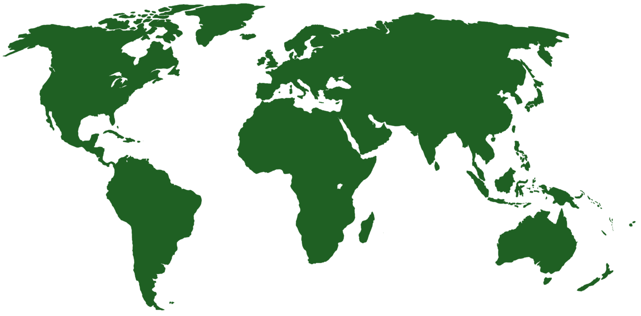 1280px World map green - Matco Chemicals Group