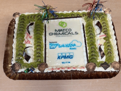 Matco chemicals et KPMG célèbrent la mise en œuvre réussie de son nouveau système ERP SAP S/4 Hana dans le nuage public.