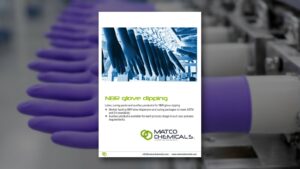 Cover of the new Matco Chemicals NBR glove dipping brochure
